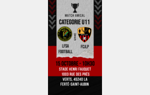 Match U11 : La Ferté-Saint-Aubin - FCJLP (Amical)